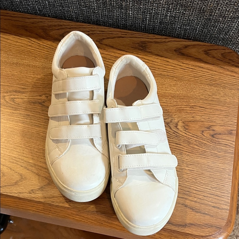 a.n.a Cream Velcro Athletic Shoes